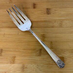Rogers & Son IS April Silverplate Meat Fork Vintage Flatware Replacement 1950